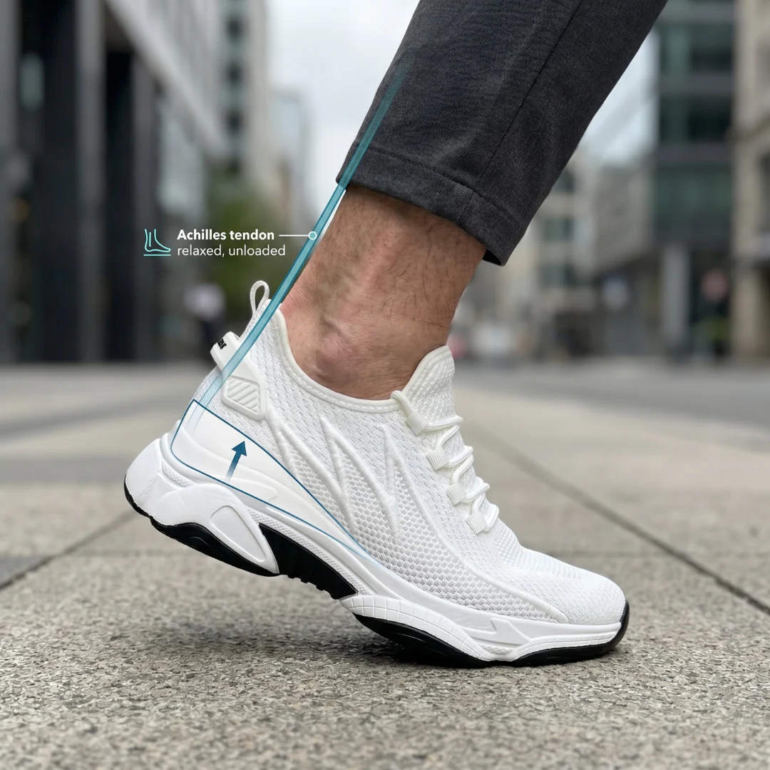 Alex | Heel-Lifted Sneakers for Achilles Pain - Image 2